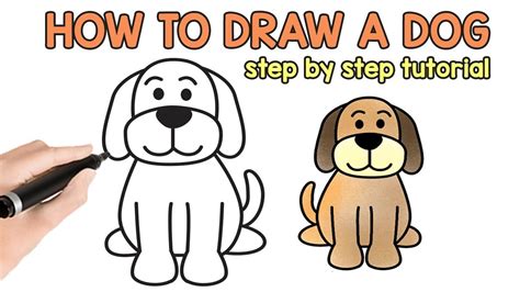 How to draw dogs - With the colors, I went from dark brown to light brown. Let the colors run into each other by drawing with a lighter brown into the dark brown. This works especially well with small circular drawing movements. 4. Drawing the Mouth and Nose. When drawing the mouth and nose, draw again from dark to light.